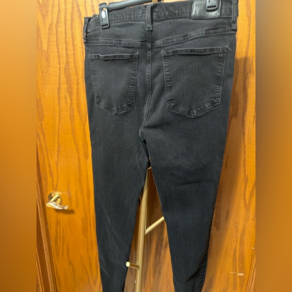 Madewell Roadtripper Skinny Jeans in Black size 31T Tall - Picture 10 of 15